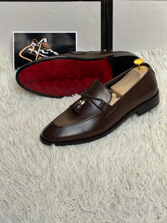 Tussle brown -55 leather handmade article leather Uper leather sole